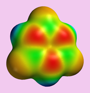 Borazine’s electron density/distribution
