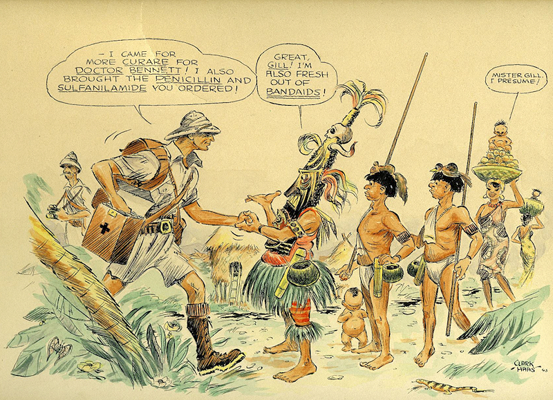 Richard Gill visiting native peoples