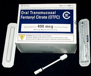 A fentanyl lolipop